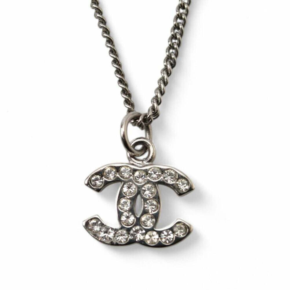 CHANEL Authentic White Logo Necklace - Picture 2 of 7